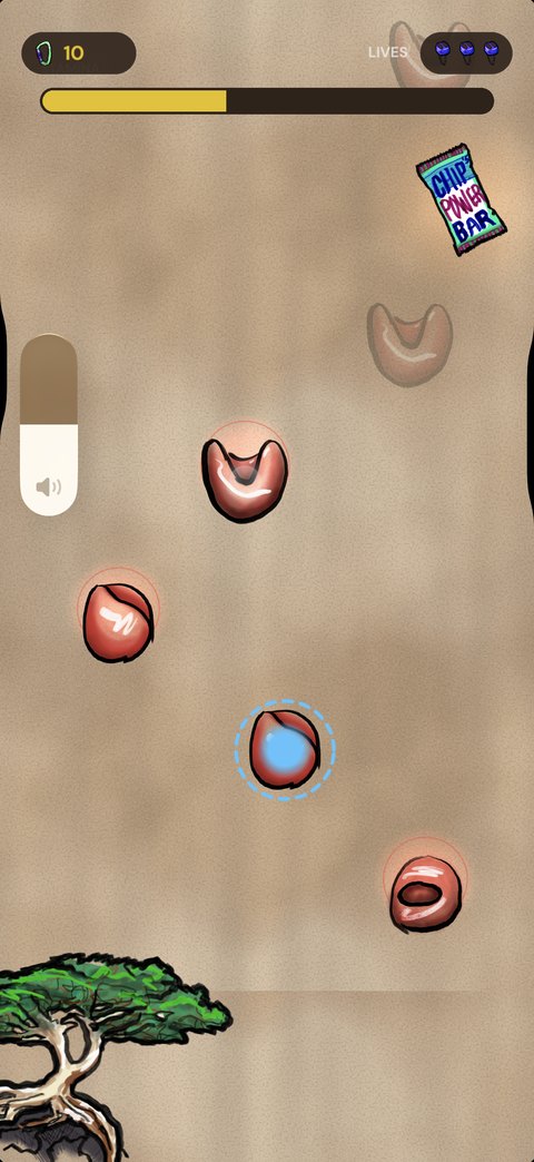 Free Climb gameplay on a desert wall with goodies to collect